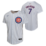 NIKE Youth Dansby Swanson Chicago Cubs White Home Replica Jersey - Pro Jersey Sports