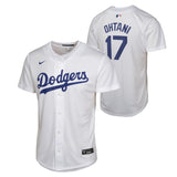 NIKE Youth Shohei Ohtani Los Angeles Dodgers White Home Replica Game Jersey - Pro Jersey Sports