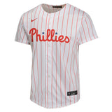 Youth Bryce Harper Philadelphia Phillies NIKE White Home Game Replica Jersey - Pro Jersey Sports
