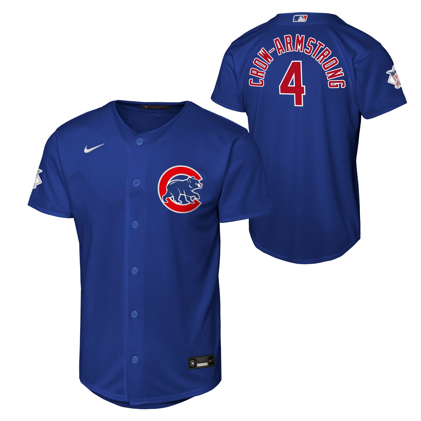 NIKE Youth Chicago Cubs Pete Crow-Armstrong Blue Alternate Stadium Replica Jersey