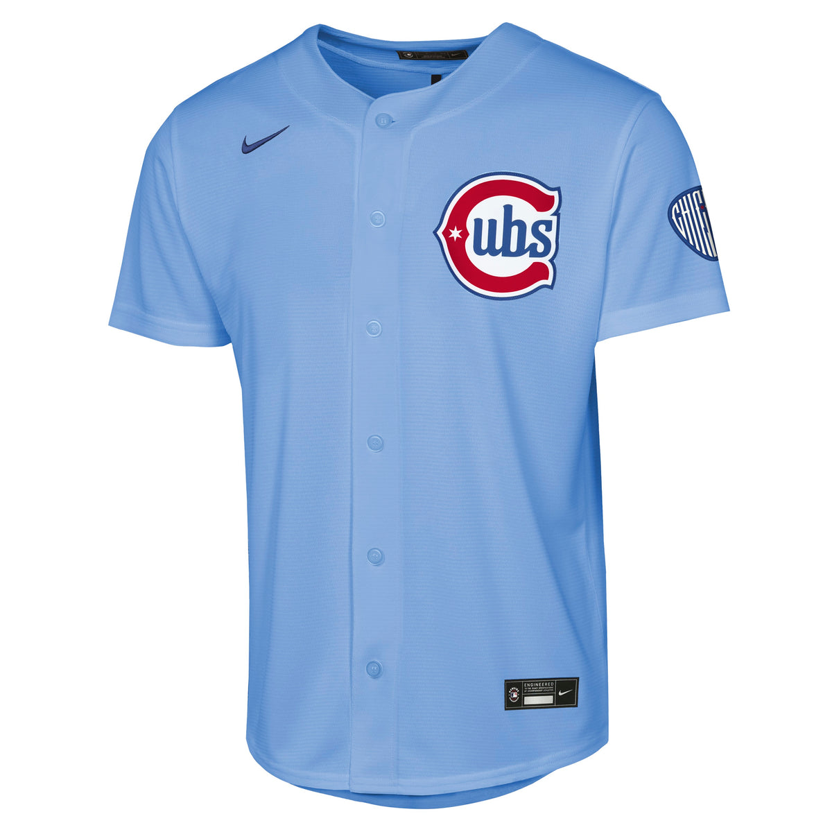 Youth Chicago Cubs Baby Blue Blues Alternate 2 Nike Home Run Replica Jersey