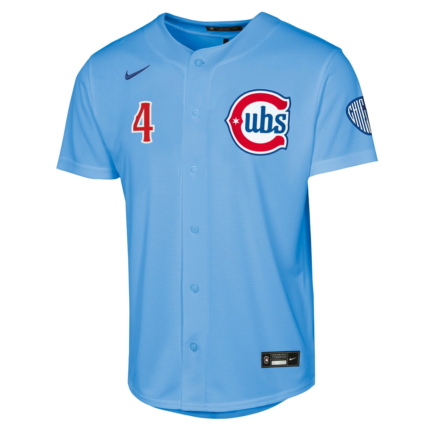 NIKE Youth Chicago Cubs Pete Crow-Armstrong Light Blue Alt. 2 Stadium Replica Jersey