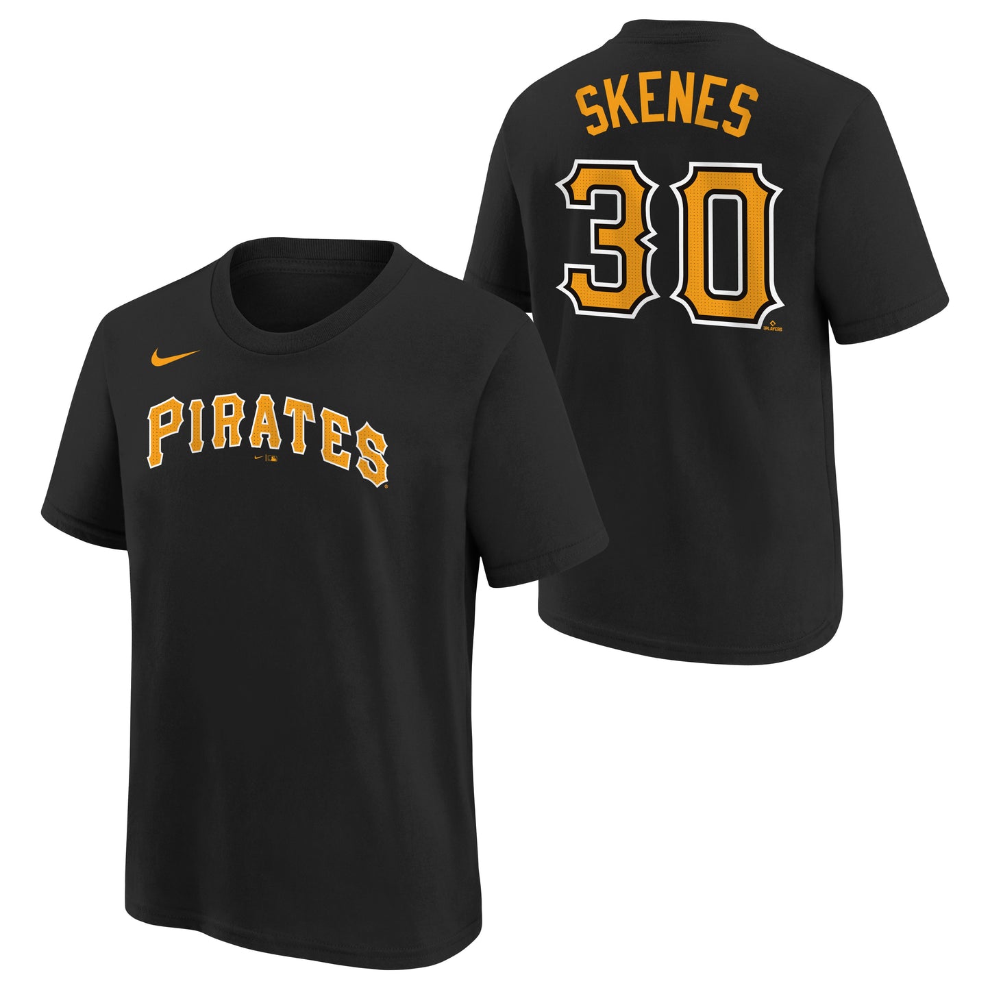 Youth Paul Skenes Pittsburgh Pirates Black Nike Name And Number Tee - Pro Jersey Sports