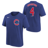 Child Chicago Pete Crow-Armstrong Royal Blue Nike Name And Number Tee - Pro Jersey Sports
