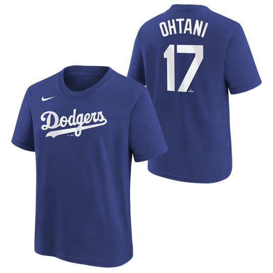 Youth Los Angeles Dodgers Shohei Ohtani Nike Royal Blue Name & Number T-Shirt