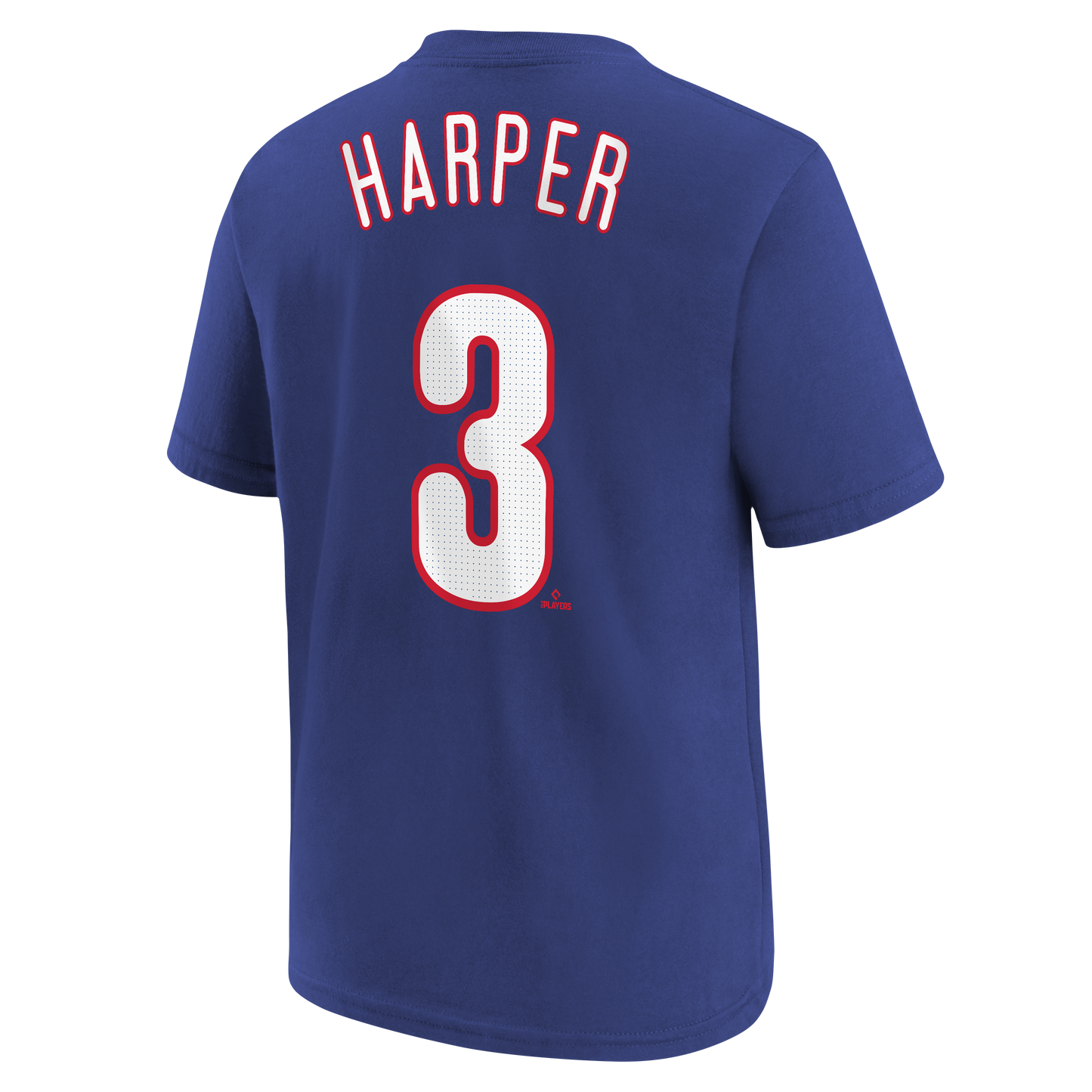 Youth Bryce Harper Nike Royal Blue FUSE Player Name & Number T-Shirt