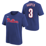 Youth Bryce Harper Nike Royal Blue FUSE Player Name & Number T-Shirt - Pro Jersey Sports