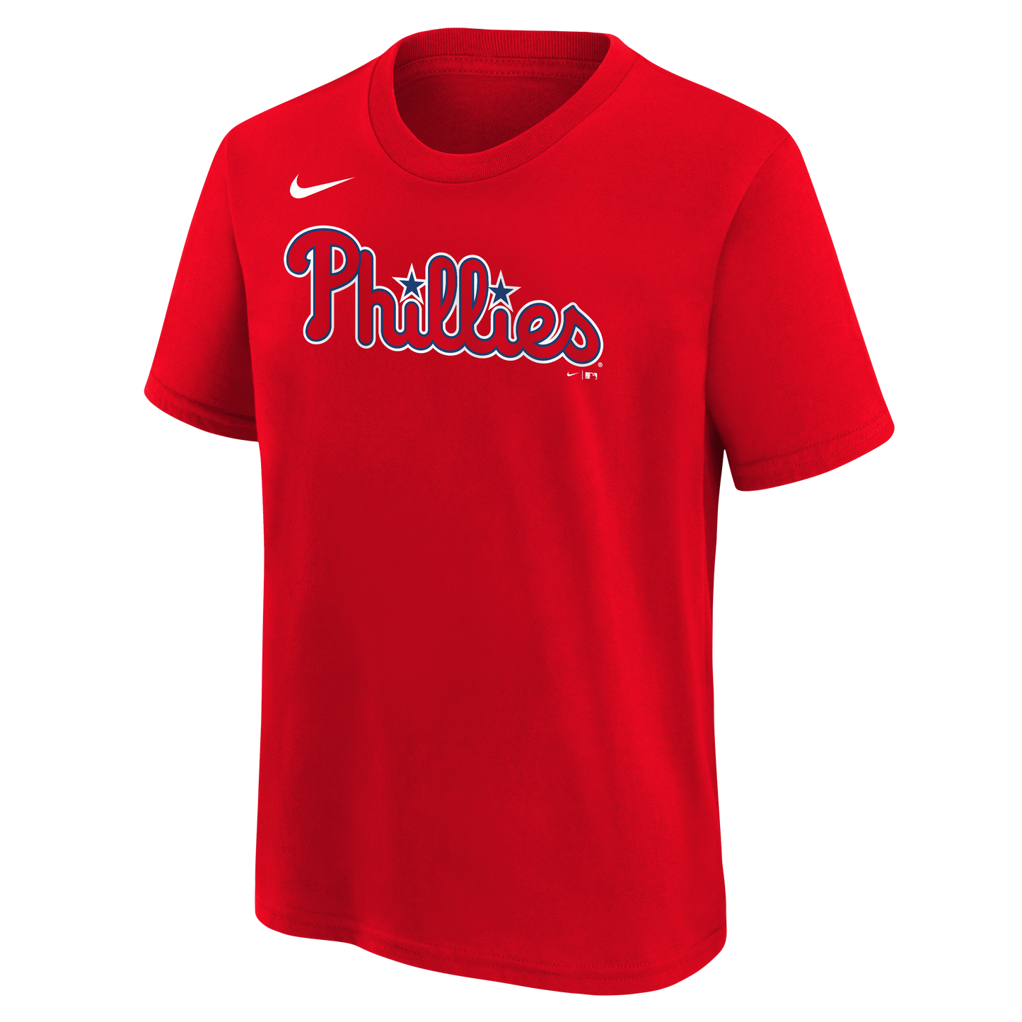 Youth Kyle Schwarber Philadelphia Phillies Nike Red FUSE Player Name & Number T-Shirt