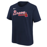 Youth Ronald Acuna Jr. Atlanta Braves Nike Navy Player Name & Number T-Shirt - Pro Jersey Sports