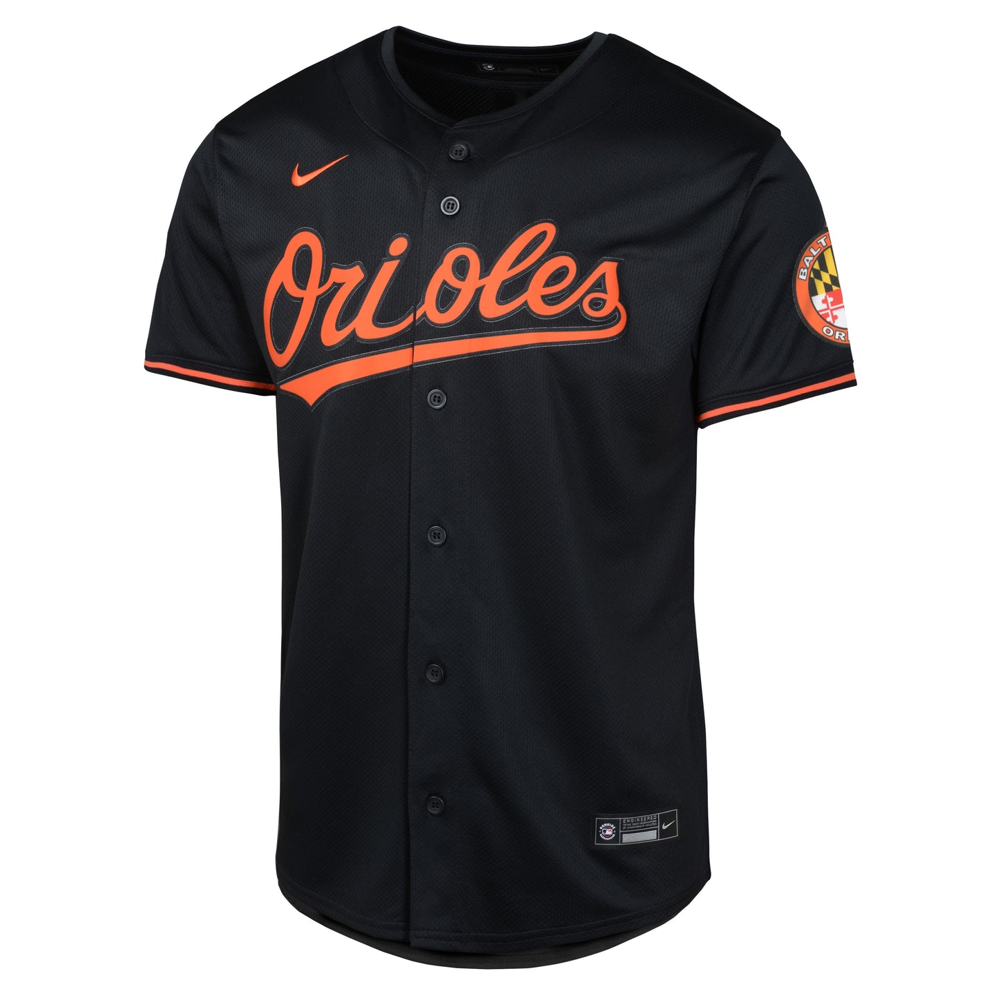 Youth Baltimore Orioles NIKE Black Alternate Limited Blank Replica Jersey
