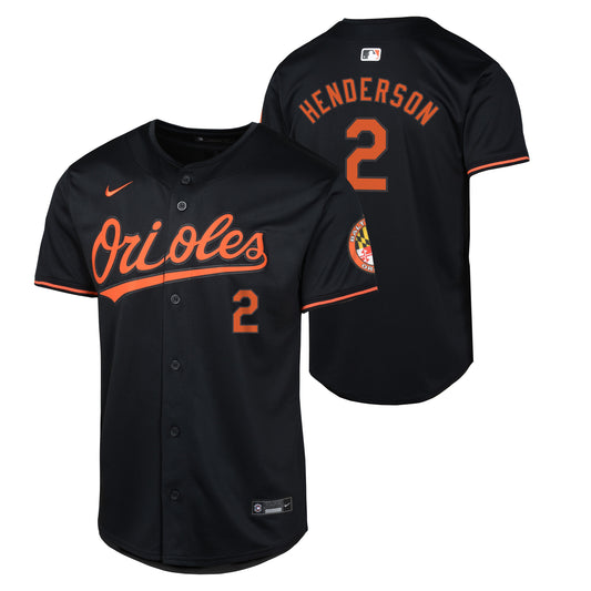Youth Gunnar Henderson Baltimore Orioles NIKE Black Limited Replica Jersey - Pro Jersey Sports