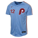 Youth Kyle Schwarber Philadelphia Phillies NIKE Blue Alternate Limited Replica Jersey - Pro Jersey Sports