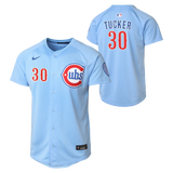 NIKE Youth Chicago Cubs Kyle Tucker Light Blue 2nd Alternate Limited Replica Jersey - Pro Jersey Sports