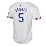 Youth Cory Seager Texas Rangers NIKE White Home Limited Replica Jersey - Pro Jersey Sports