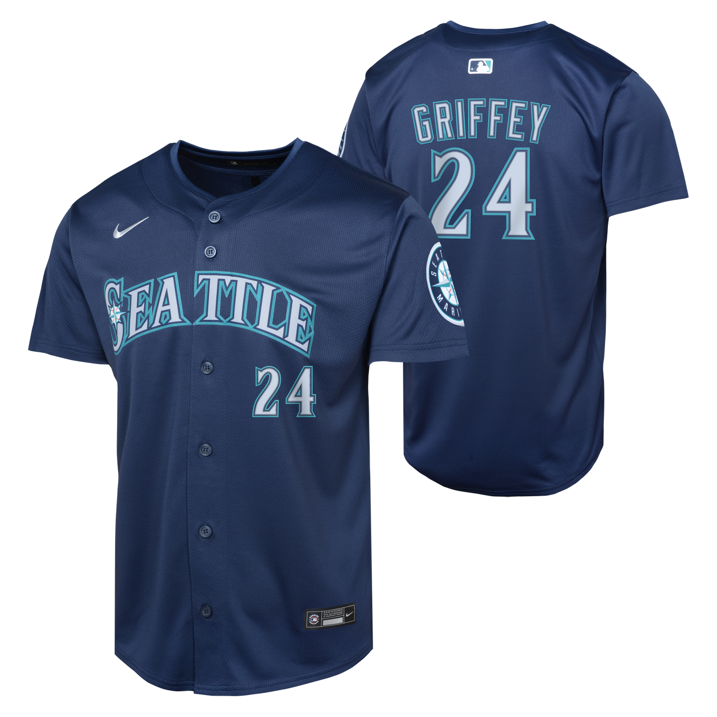 Youth Ken Griffey Jr. Seattle Mariners NIKE Navy Limited Replica Jersey