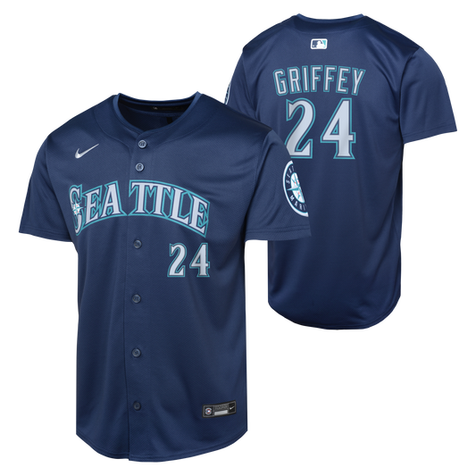 Youth Ken Griffey Jr. Seattle Mariners NIKE Navy Limited Replica Jersey