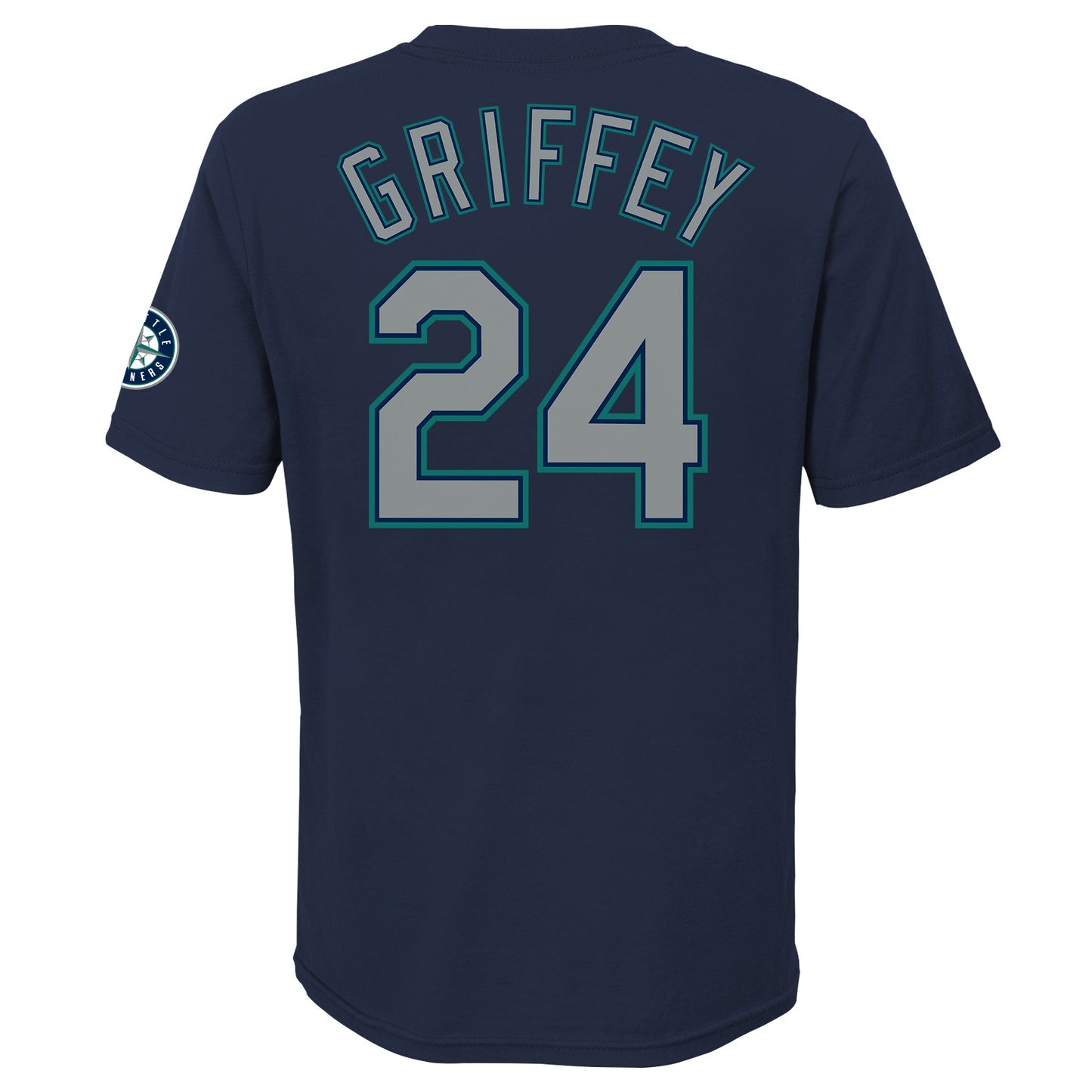 Youth Seattle Mariners Ken Griffey Jr. Nike Navy Blue Home Name & Number T-Shirt