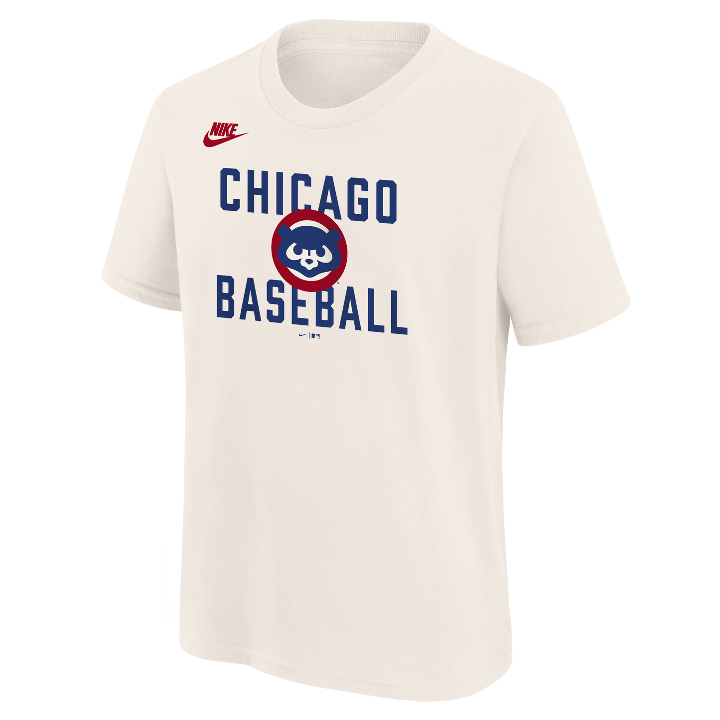 Chicago Cubs Youth Nike Retro Logo Ivory T-Shirt