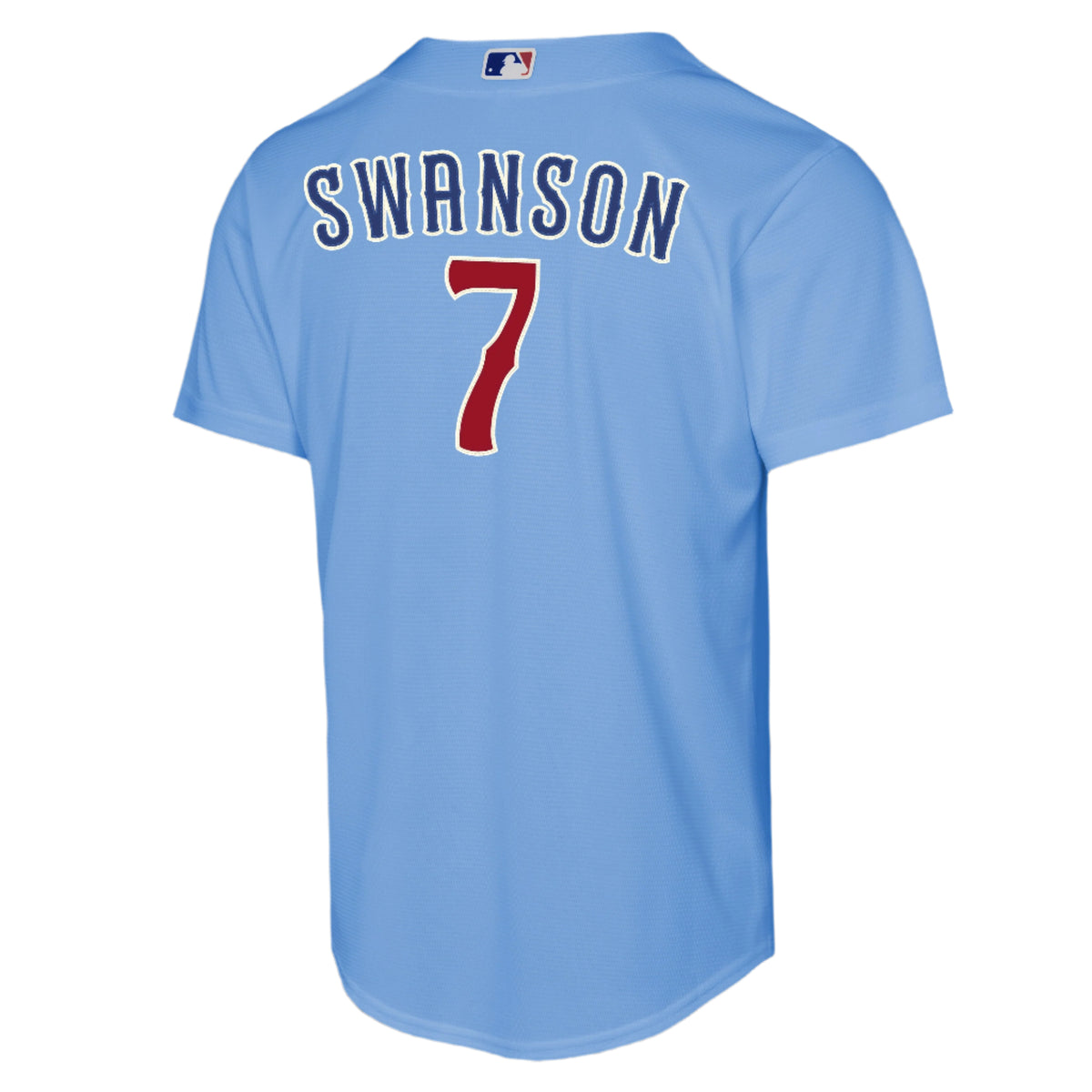 NIKE Youth Chicago Cubs Dansby Swanson Powder Blue 2nd Alternate Replica Jersey - Pro Jersey Sports