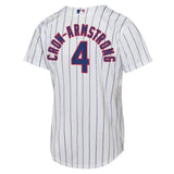Youth Nike Pete Crow-Armstrong #4 Chicago Cubs White Home Replica Jersey - Pro Jersey Sports