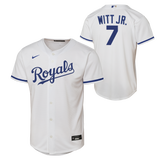 NIKE Youth Bobby Witt Jr. Kansas City Royals White Home Replica Game Jersey - Pro Jersey Sports