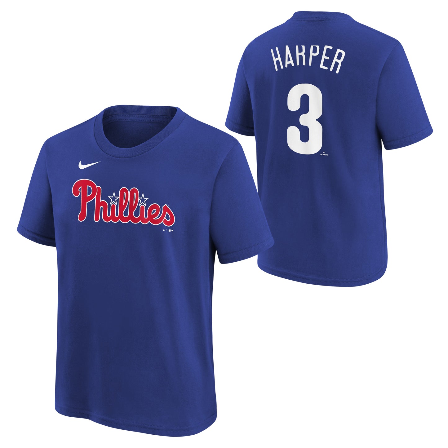 Youth Philadelphia Phillies Bryce Harper Nike Royal Blue Player Name & Number T-Shirt