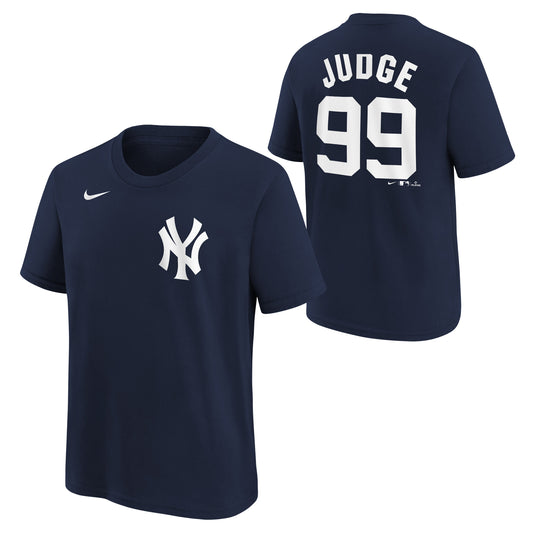 Youth Aaron Judge New York Yankees Nike Navy Name & Number T-Shirt