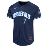Youth Dansby Swanson Chicago Cubs NIKE Navy City Connect Limited Replica Jersey - Pro Jersey Sports