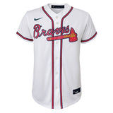 Youth Ronald Acuna Jr. Atlanta Braves White Home Replica NIKE Screen Print Jersey - Pro Jersey Sports