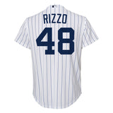 Youth Anthony Rizzo New York Yankees White Home Screen Print Game Replica Jersey - Pro Jersey Sports