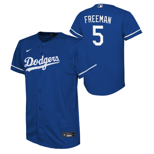Youth Freddie Freeman Los Angeles Dodgers Blue Alternate Replica Player Jersey