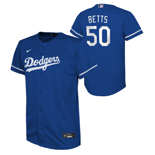 Youth Los Angeles Dodgers Mookie Betts Nike Royal Alternate Replica Jersey