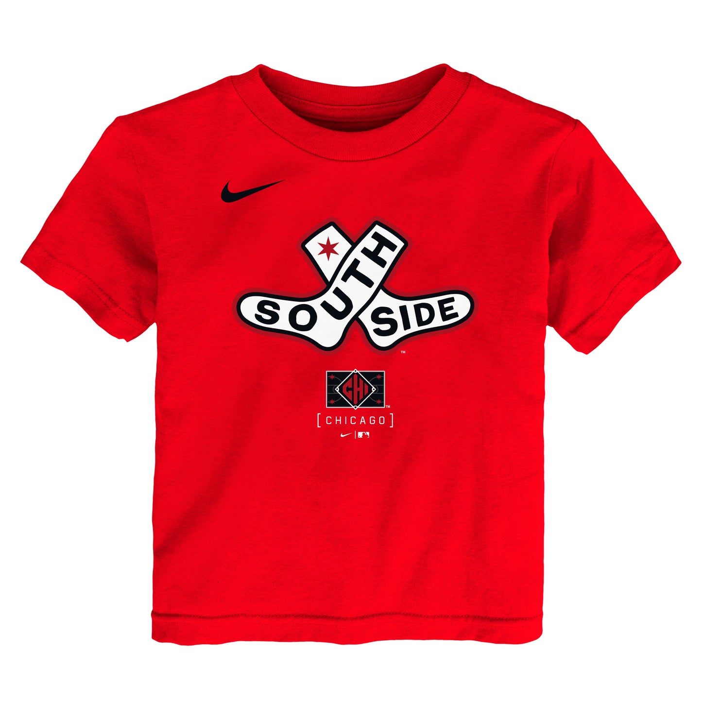 Kids Chicago White Sox Child Red City Connect Logo T-Shirt