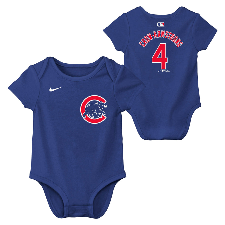 Infant Pete Crow-Armstrong Chicago Cubs Royal Blue Name And Number Creeper
