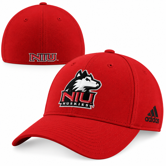 adidas Northern Illinois Huskies Basic Logo Flex Hat