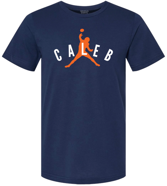 Men's Caleb Williams Obvious Shirts Air Caleb Navy Tee