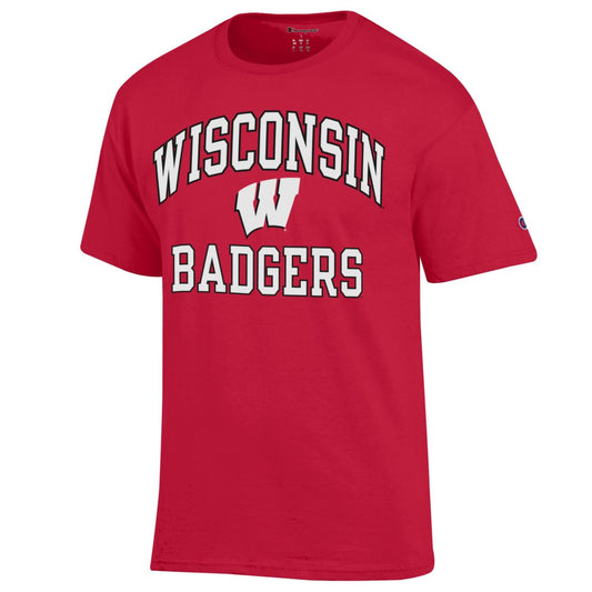 Men's Wisconsin Badgers Scarlet Champion Arch Logo T-Shirt