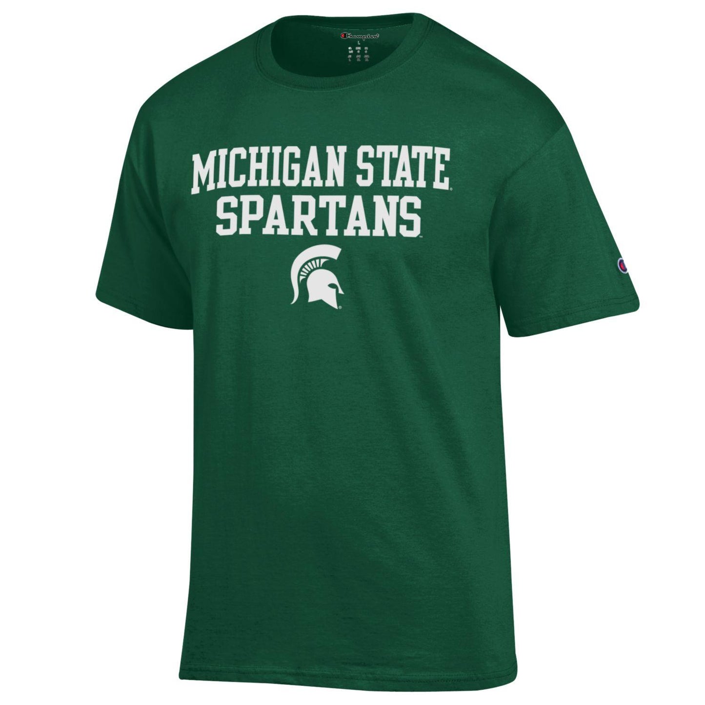 Men's Michigan State Spartans Green Champion Arch Logo T-Shirt