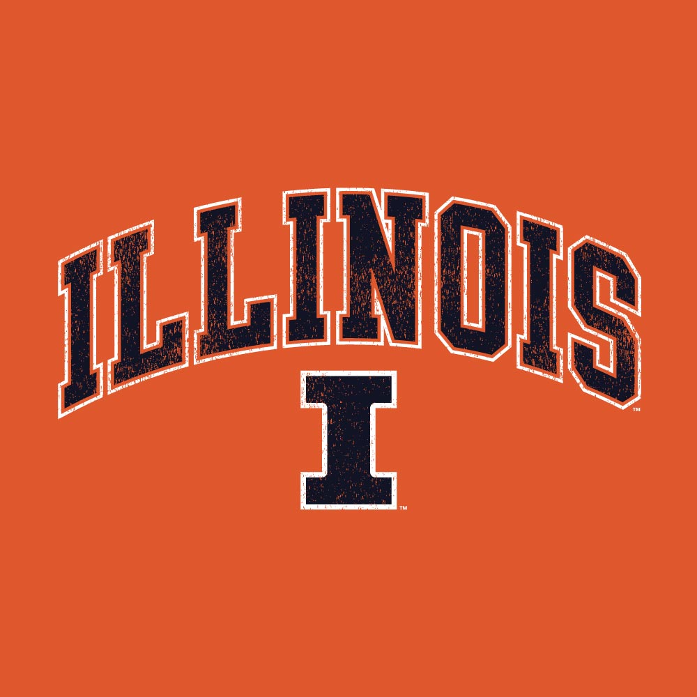 Men's Illinois Fighting Illini Orange Champion Powerblend Fleece Crew
