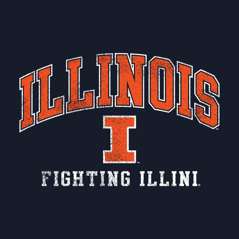 Men's Illinois Fighting Illini Navy Champion T-shirt