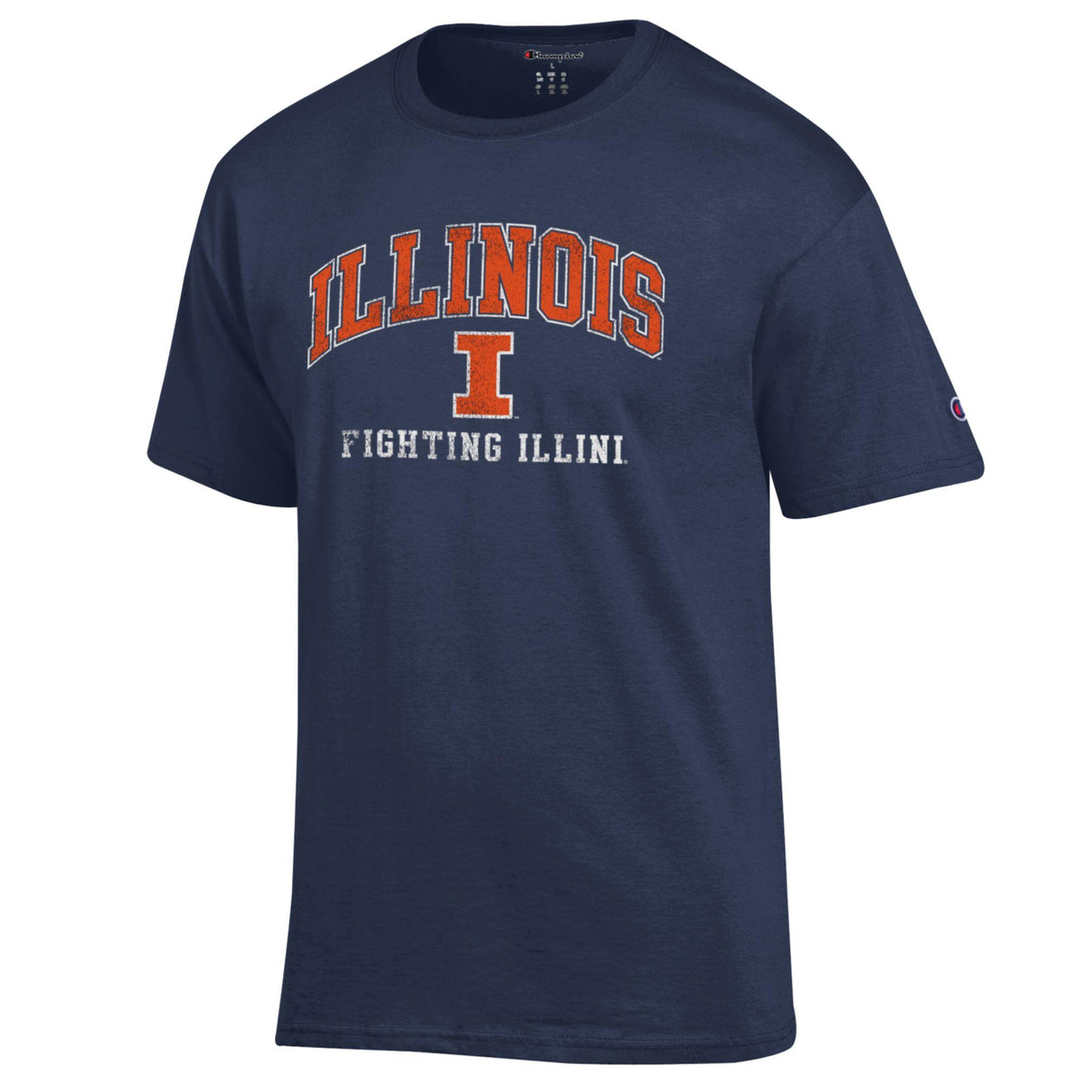 Men's Illinois Fighting Illini Navy Champion T-shirt