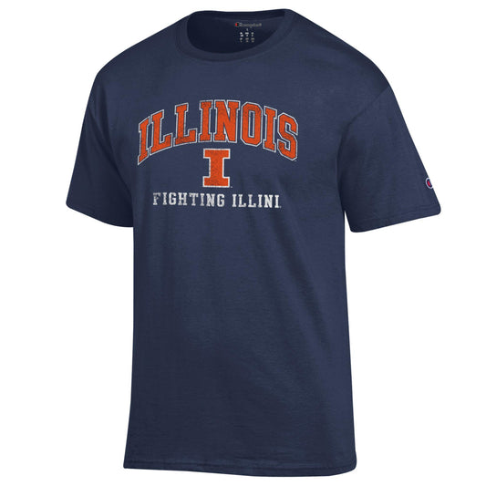 Men's Illinois Fighting Illini Navy Champion T-shirt