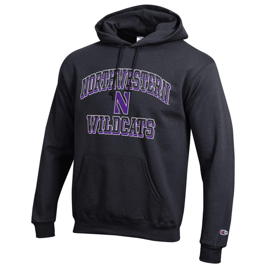 Men's Northern Wildcats Black Champion Powerblend Fleece Hoodie