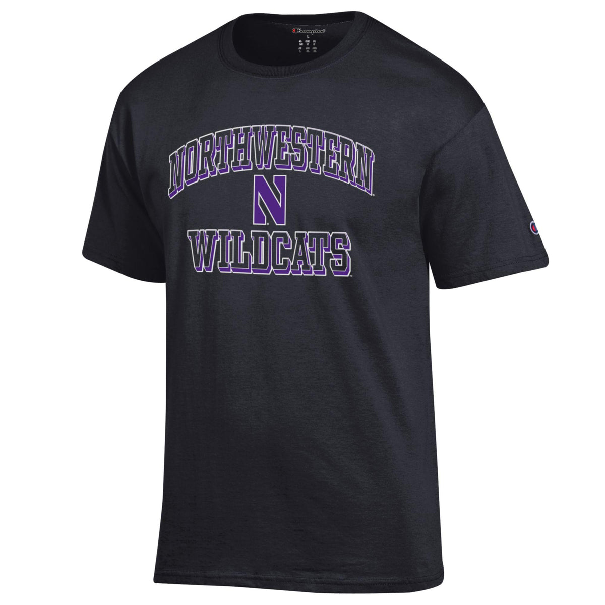Men's Northwestern Wildcats Black Champion T-shirt