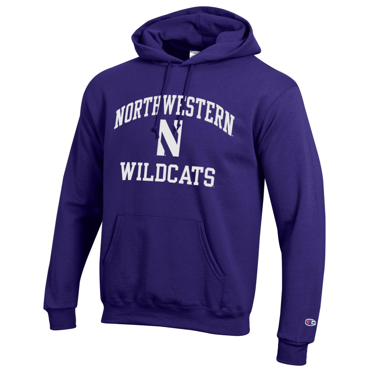 Men's Northern Wildcats Purple Champion Powerblend Fleece Hoodie
