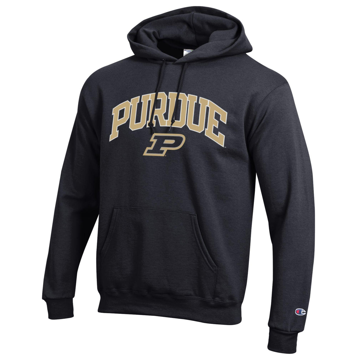 Men's Purdue Boilermakers Black Champion Powerblend Fleece Hoodie
