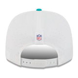 Men's Miami Dolphins New Era White/Aqua 2025 NFL Training Camp 9SEVENTY Adjustable Hat - Pro Jersey Sports