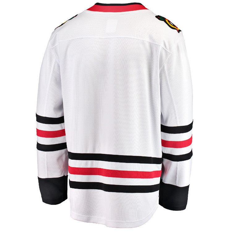 Men's Chicago Blackhawks Fanatics White Blank Breakaway Road Jersey - Pro Jersey Sports