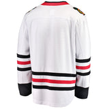 Men's Chicago Blackhawks Fanatics White Blank Breakaway Road Jersey - Pro Jersey Sports