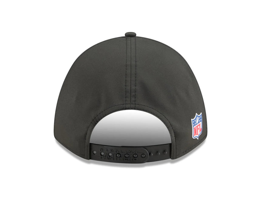 Men's Carolina Panthers New Era Black 2025 NFL Sideline Heat 9FORTY M-Crown Adjustable Hat - Pro Jersey Sports